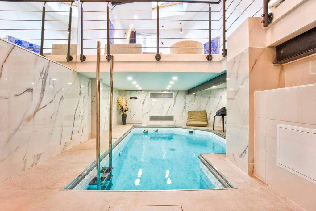 טרוביל-סור-מאר Deauville Luxury Blue Loft - Sauna And Inside Pool מראה חיצוני תמונה