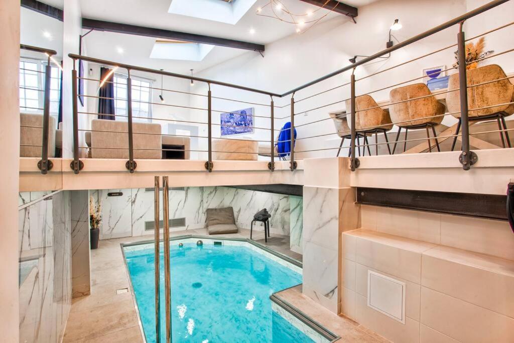 טרוביל-סור-מאר Deauville Luxury Blue Loft - Sauna And Inside Pool מראה חיצוני תמונה
