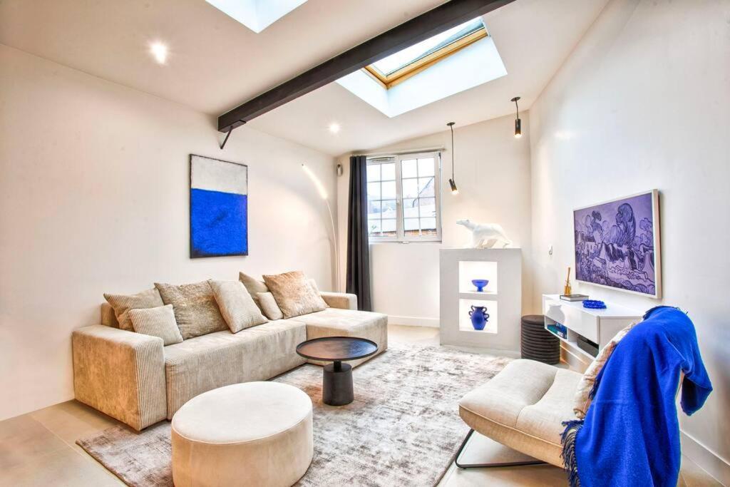 טרוביל-סור-מאר Deauville Luxury Blue Loft - Sauna And Inside Pool מראה חיצוני תמונה